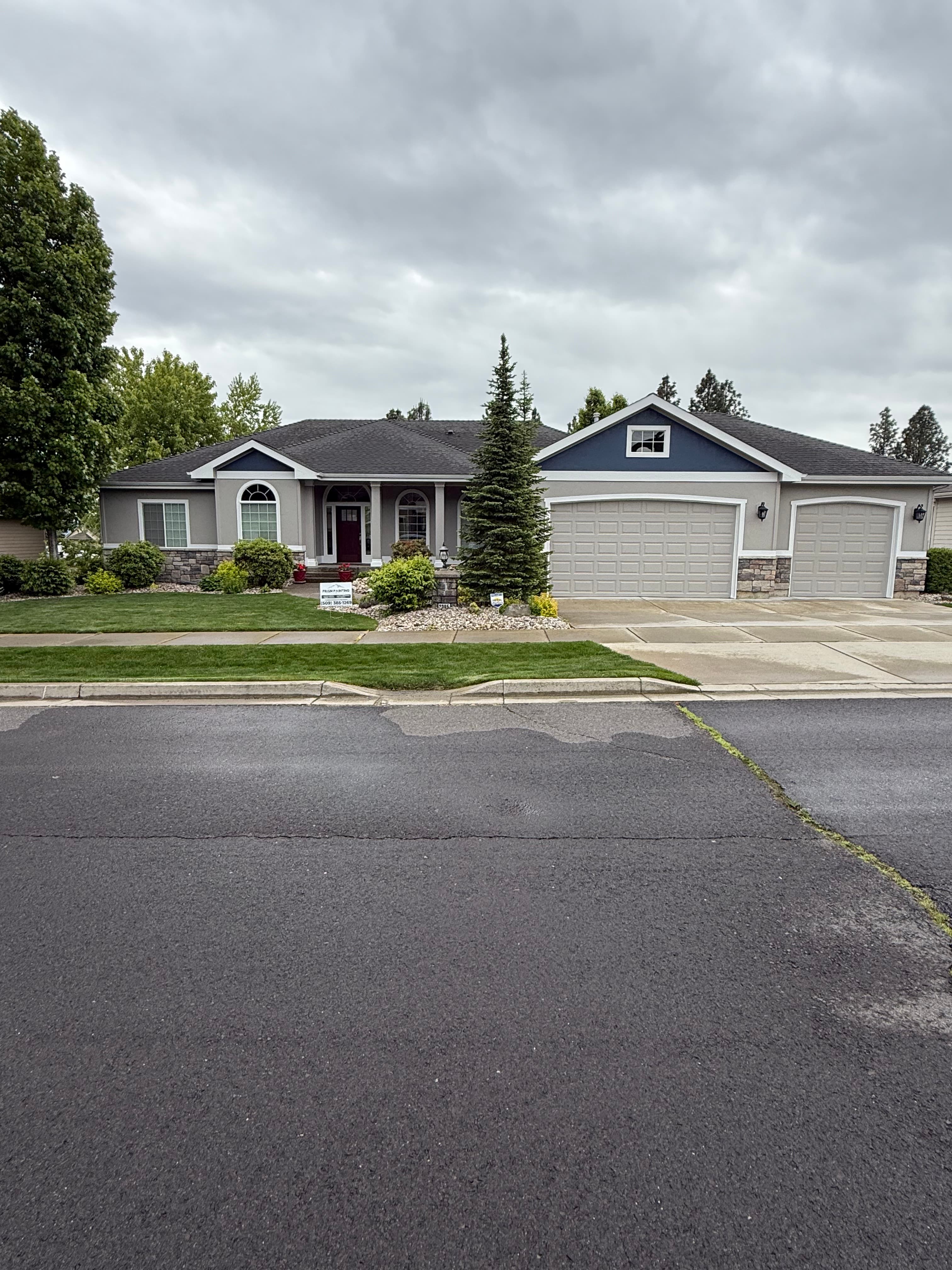 Exterior paint job after