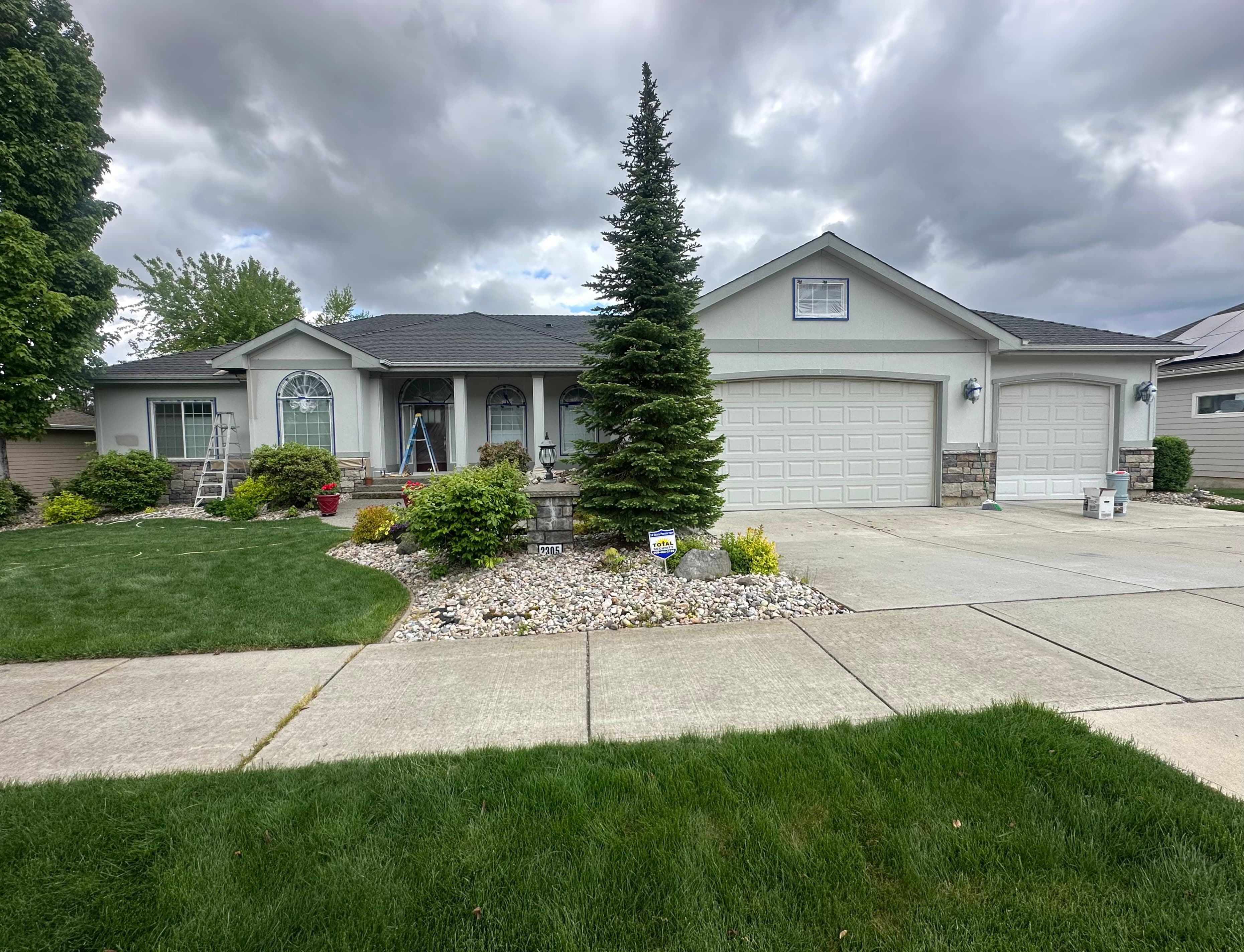 Exterior paint job before