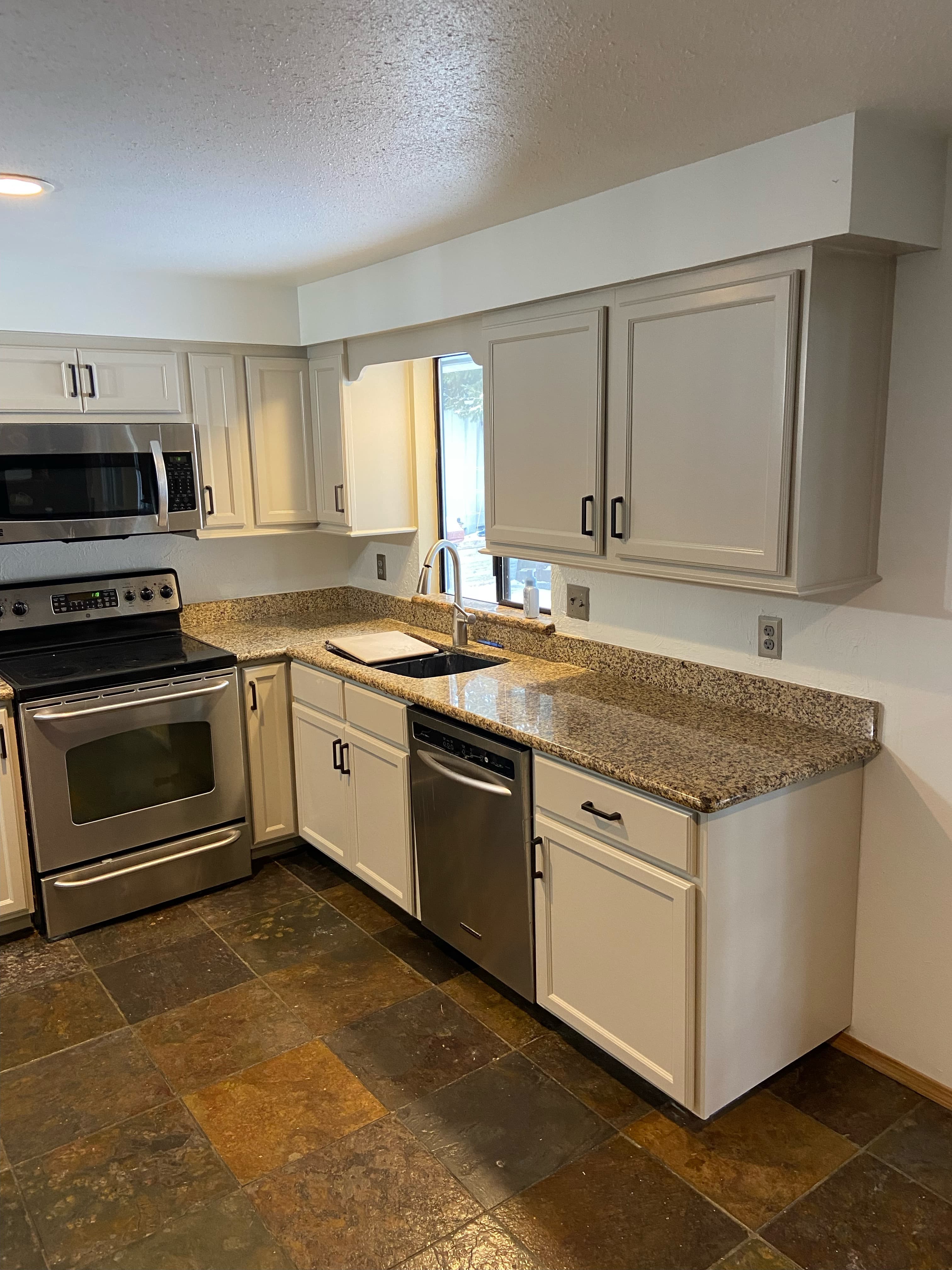Kitchen cabinets after painting